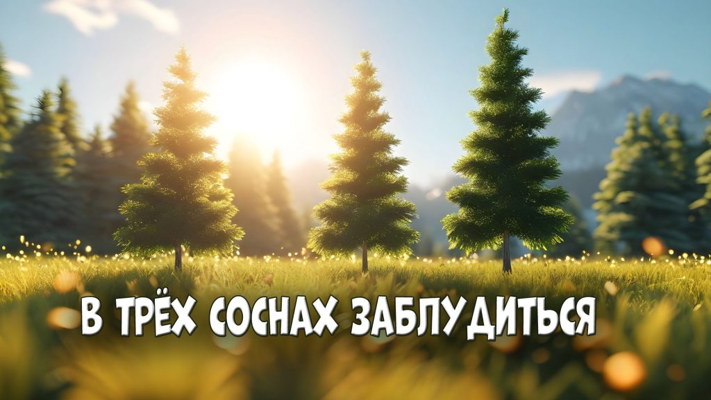 Фразеологизмы - В трёх соснах заблудиться