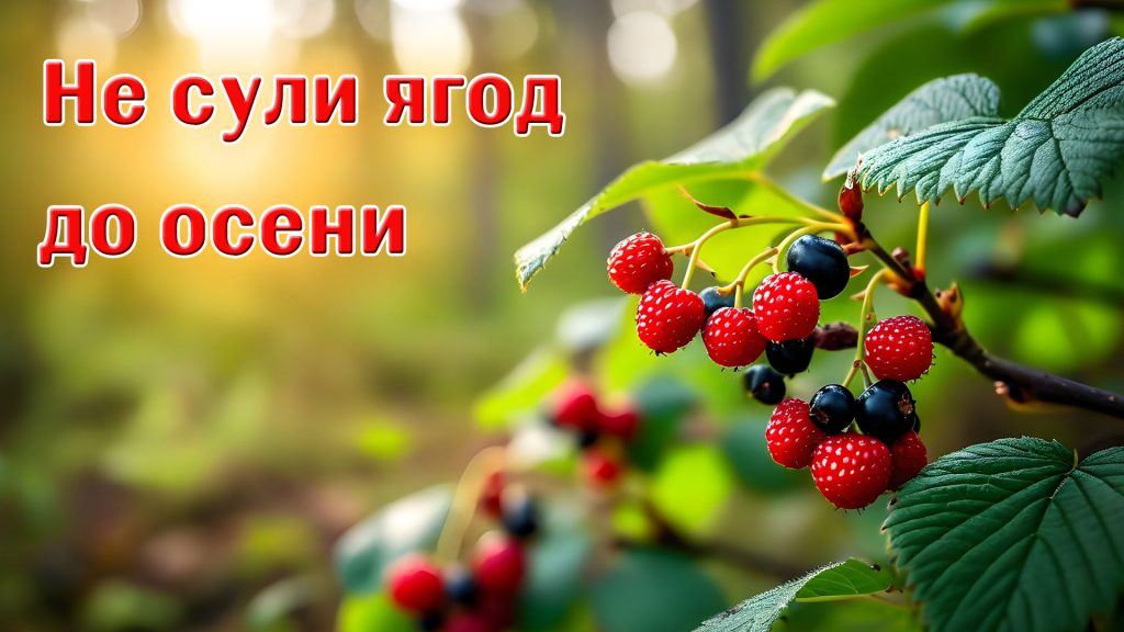 Не сули ягод до осени - русская пословица
