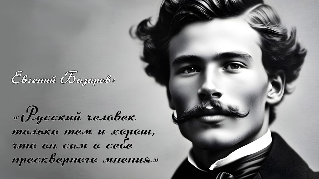 Афоризм Базарова: «Русский человек только тем и хорош, что он сам о себе прескверного мнения»
